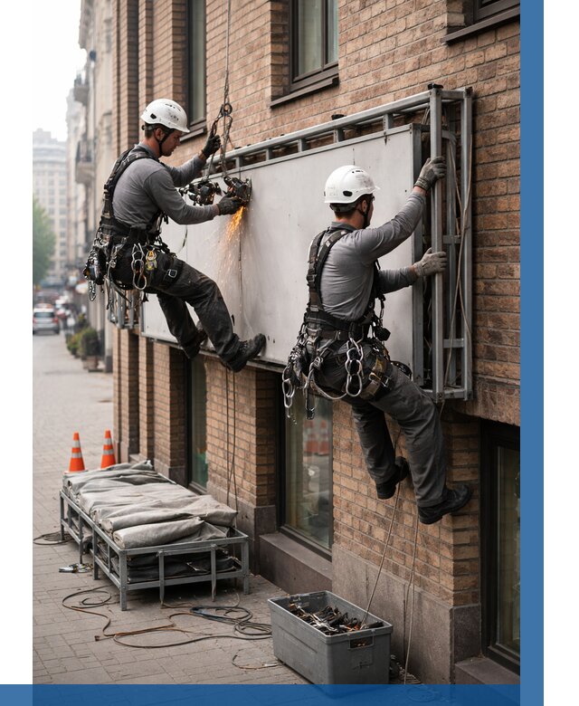 Демонтаж рекламной вывески в Архангельске от 6683 р. | ВЫСОТНИК-Рхн