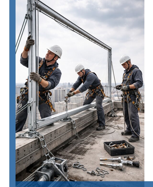 Монтаж крышных рекламных конструкций под ключ в Архангельске