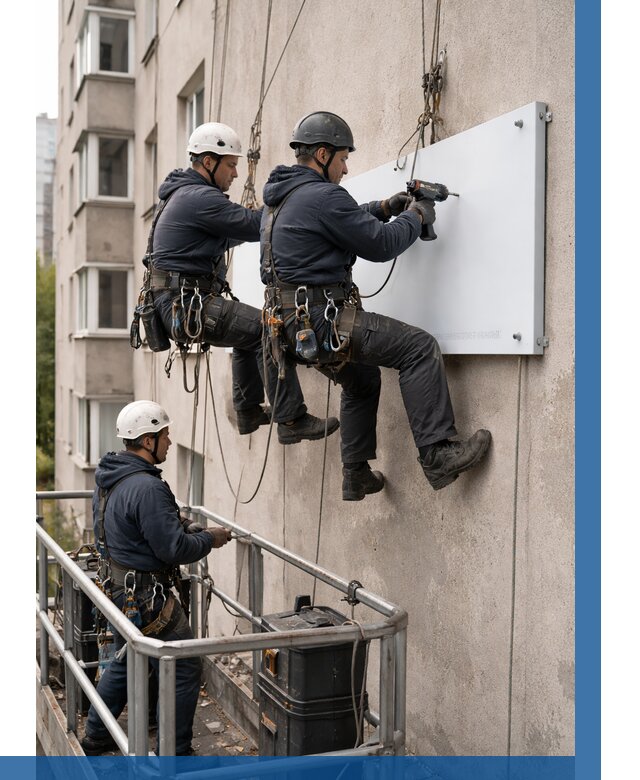 Монтаж табличек и указателей в Архангельске от 3598 р. | ВЫСОТНИК-Рхн