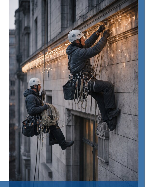 Монтаж новогодней иллюминации в Архангельске от 8739 р. | ВЫСОТНИК-Рхн