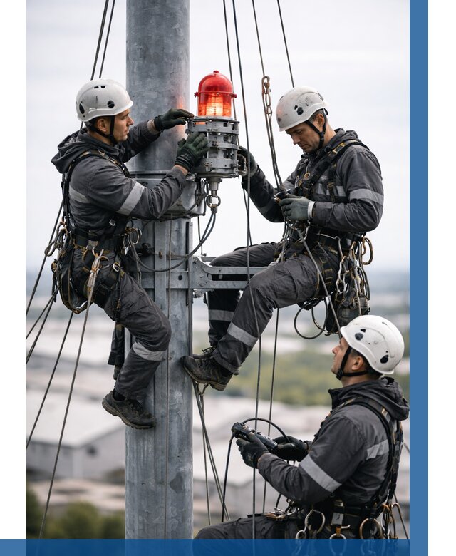 Монтаж заградительных огней в Архангельске от 8739 р. | ВЫСОТНИК-Рхн