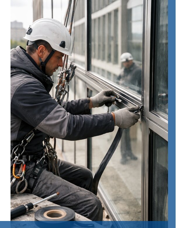 Ремонт витражных конструкций в Архангельске от 3598 р. | ВЫСОТНИК-Рхн