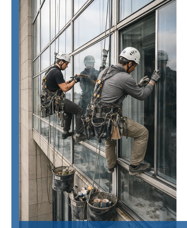 Ремонт витражных конструкций и фасадного остекления в Архангельске