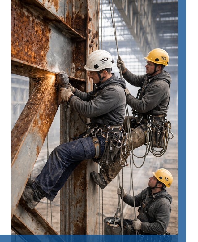 Зачистка металла от ржавчины в Архангельске от 360 р. | ВЫСОТНИК-Рхн