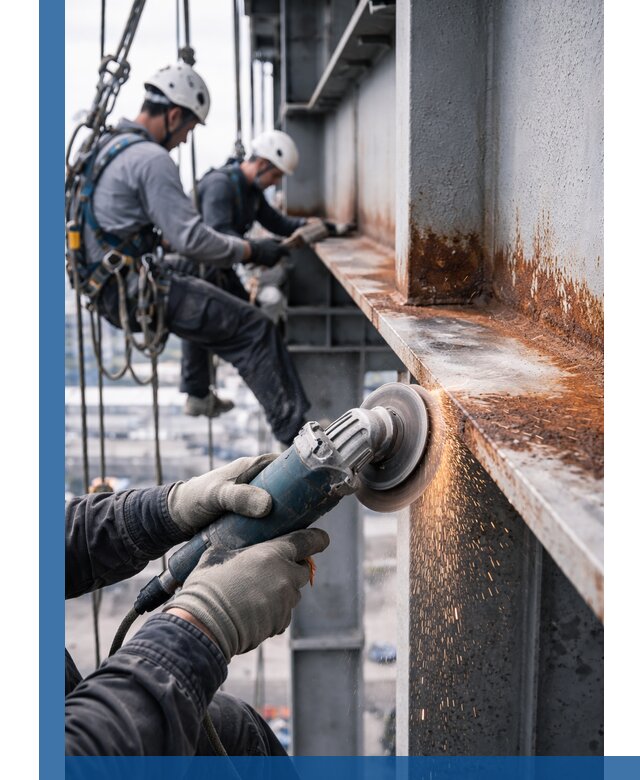 Зачистка металла от ржавчины и подготовка поверхностей в Архангельске