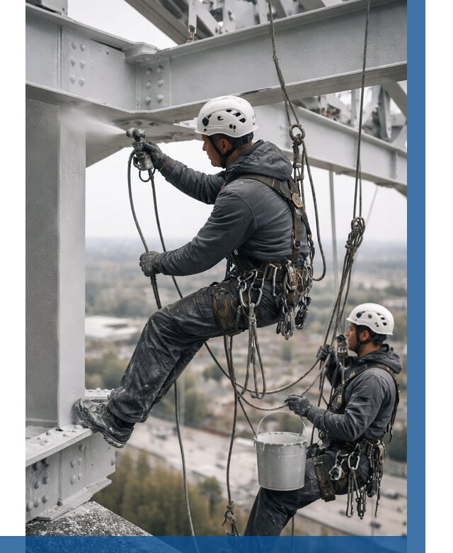 Покраска металлоконструкций на высоте в Архангельске 360 р |ВЫСОТНИК-Рхн