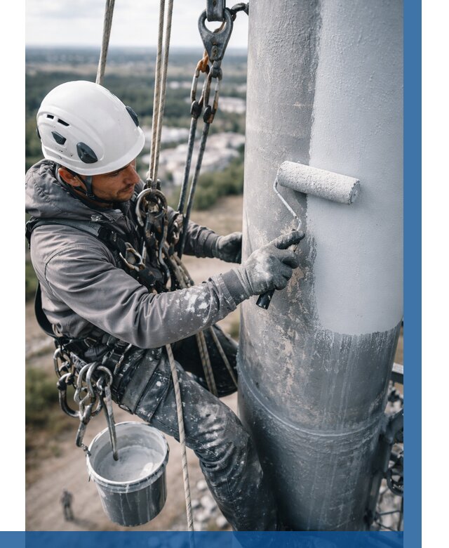 Покраска мачт связи под ключ в Архангельске от 874 р. | ВЫСОТНИК-Рхн