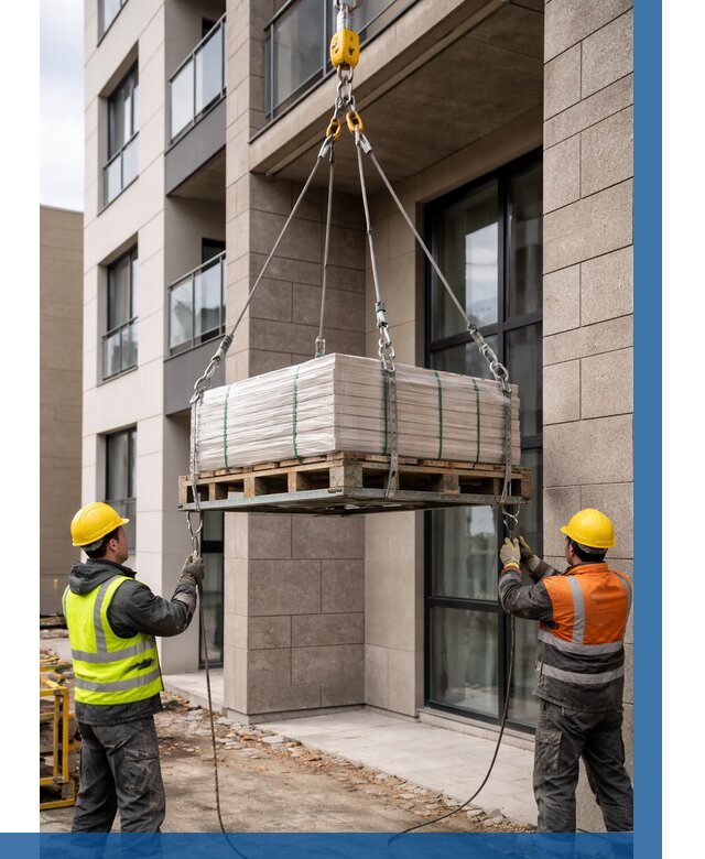 Подъем керамогранита на этаж в Архангельске от 3598 р. | ВЫСОТНИК-Рхн