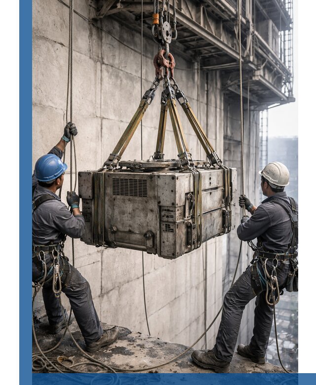 Такелажные работы на высоте, подъем и монтаж грузов в Архангельске