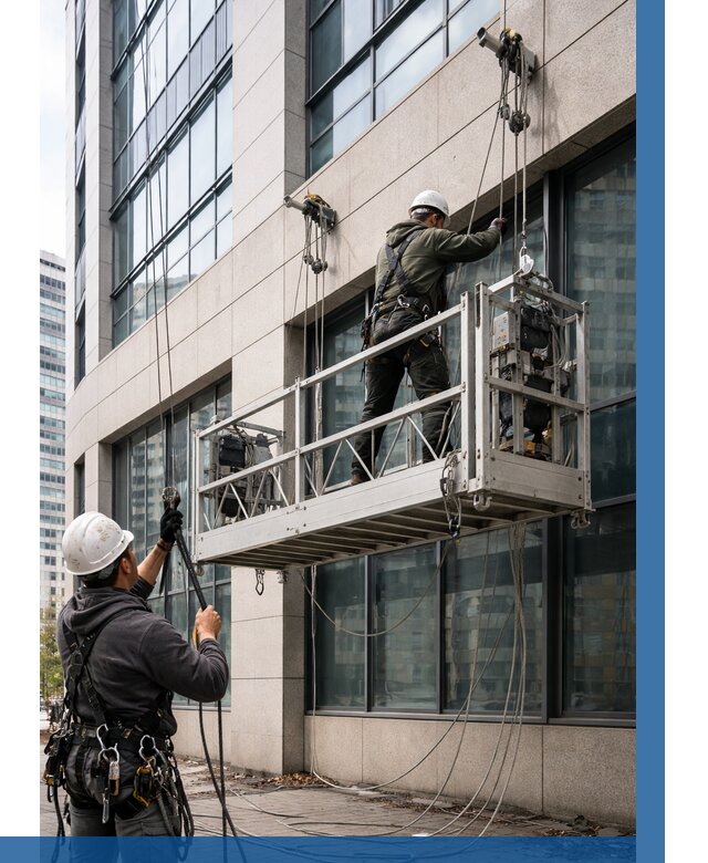 Монтаж и подъем фасадной люльки в Архангельске от 12337 р. | ВЫСОТНИК-Рхн