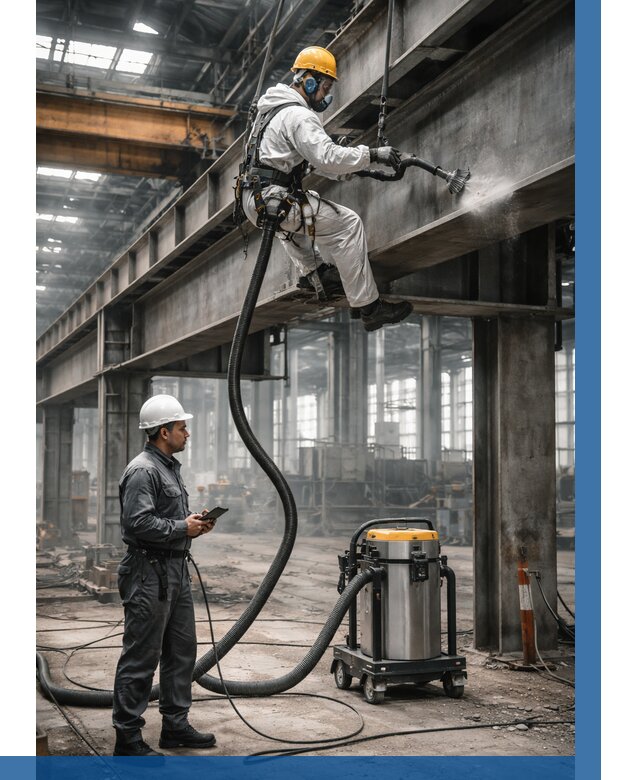 Обеспыливание конструкций в цехе в Архангельске от 4318 р. | ВЫСОТНИК-Рхн