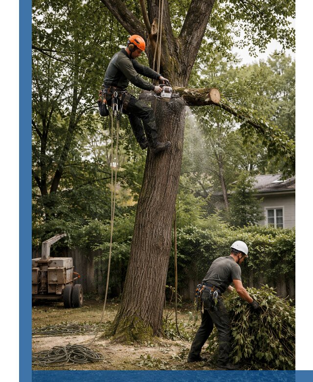 Кронирование деревьев в Архангельске, безопасная высотная обрезка
