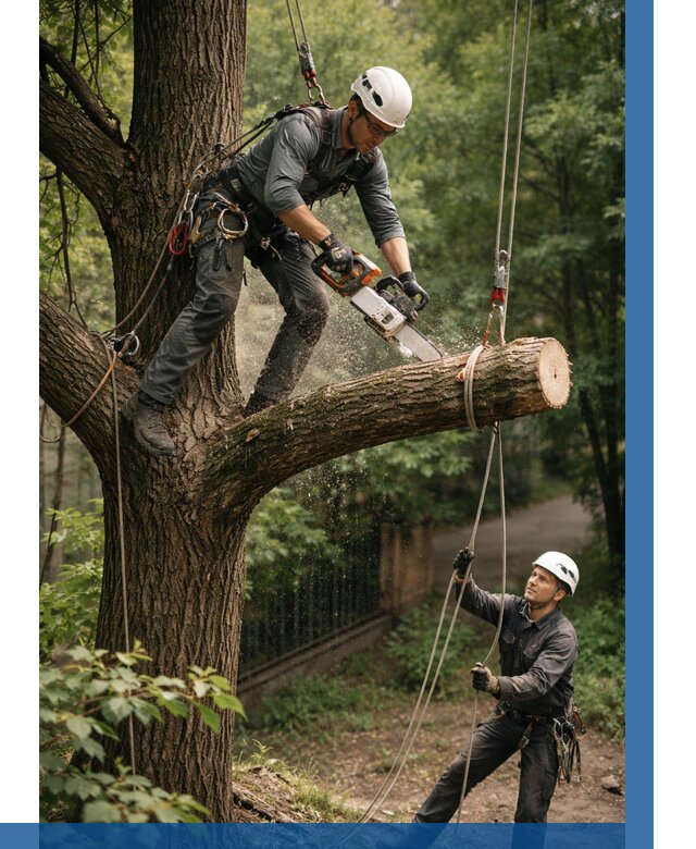 Спил деревьев альпинистами в Архангельске от 8225 р. | ВЫСОТНИК-Рхн
