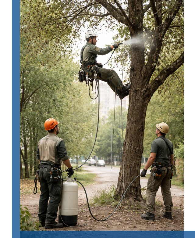 Обработка деревьев от вредителей в Архангельске профессиональная защита