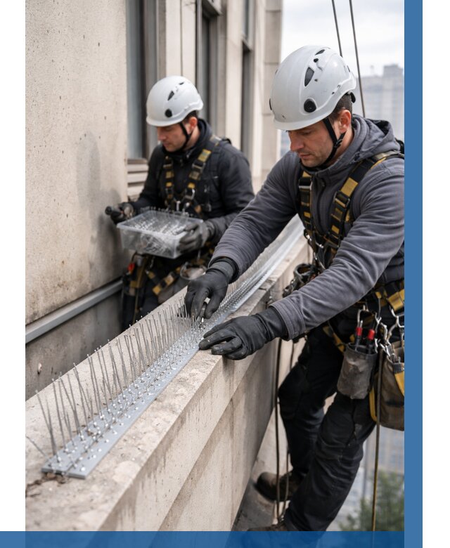 Установка шипов от птиц в Архангельске от 874 р. | ВЫСОТНИК-Рхн